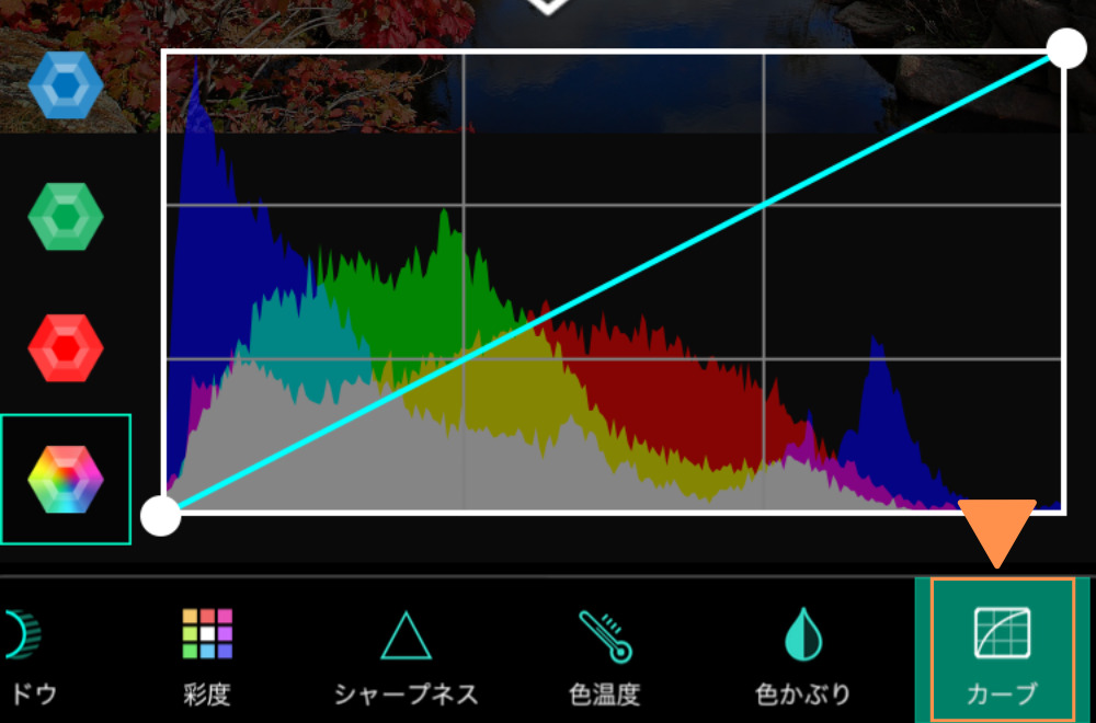 カーブ
選択画面